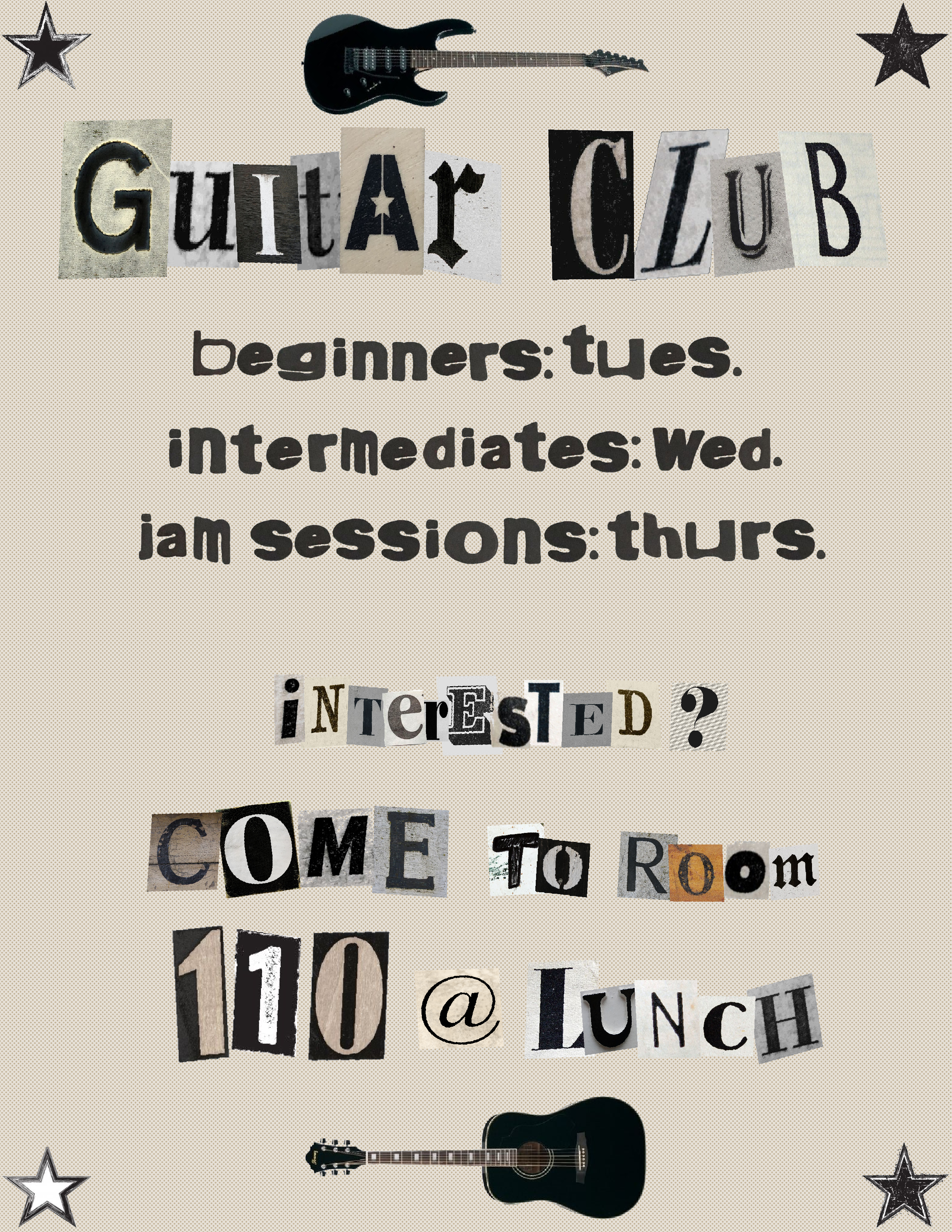 guitar club poster!